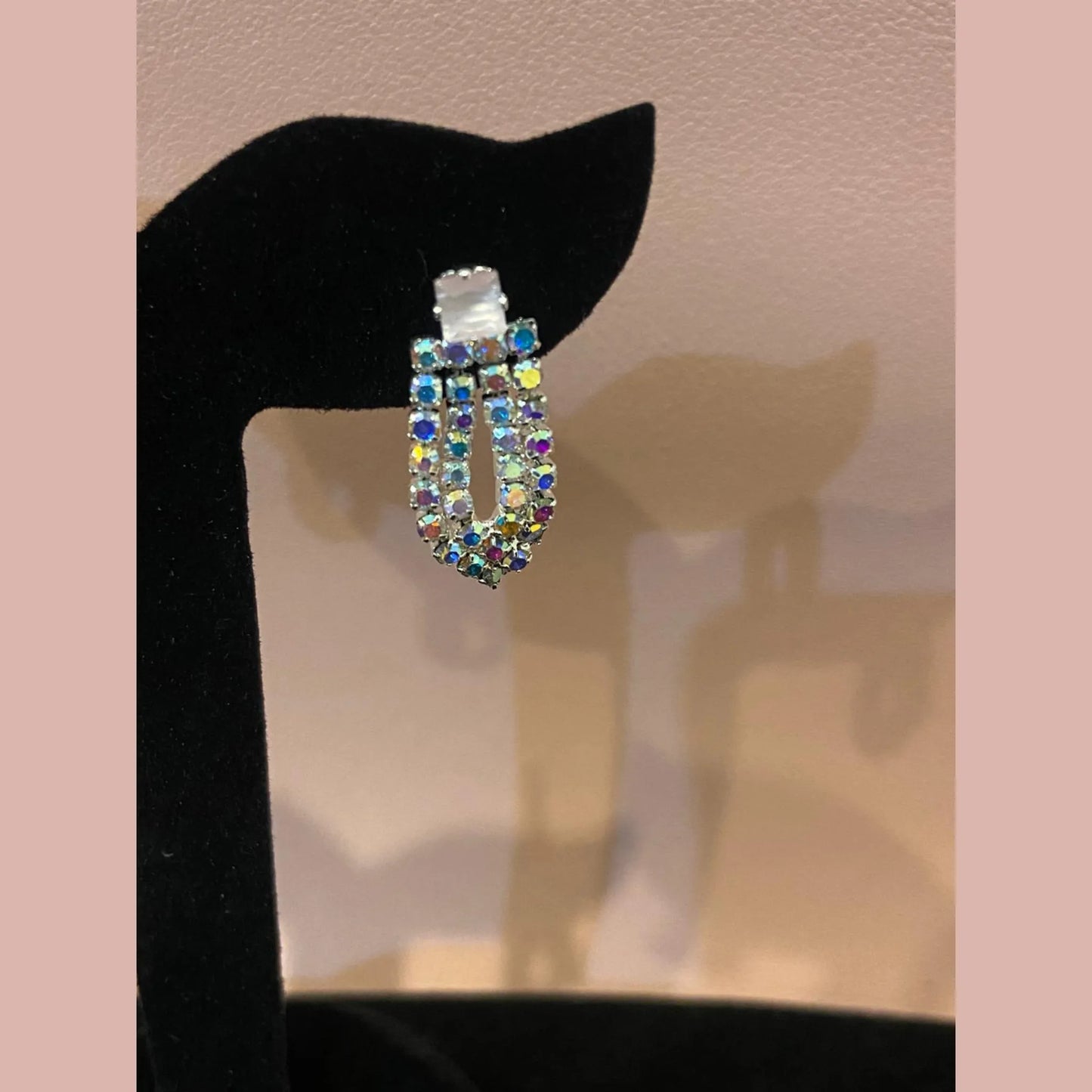 Pastel Sparkle Choker Set with Matching Earrings