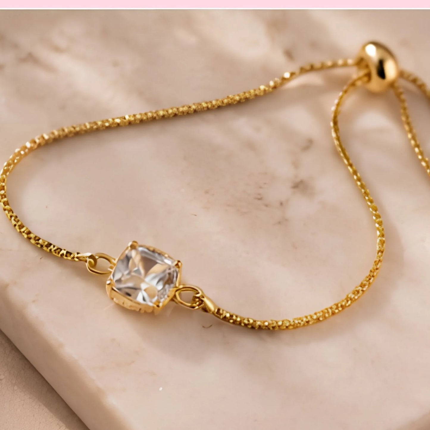 Kids' Gold Star Jewellery Gift Set – Star Bangle, Crystal Pendant Necklace & Adjustable Bracelet