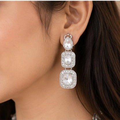 Stone Necklace Set with Drop Maang Tikka