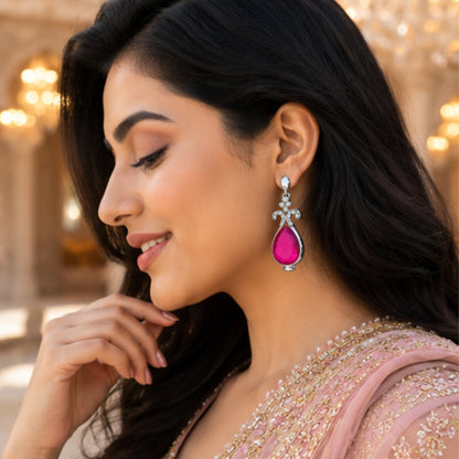 Candy Pastel Cushion Cut Crystal Studs