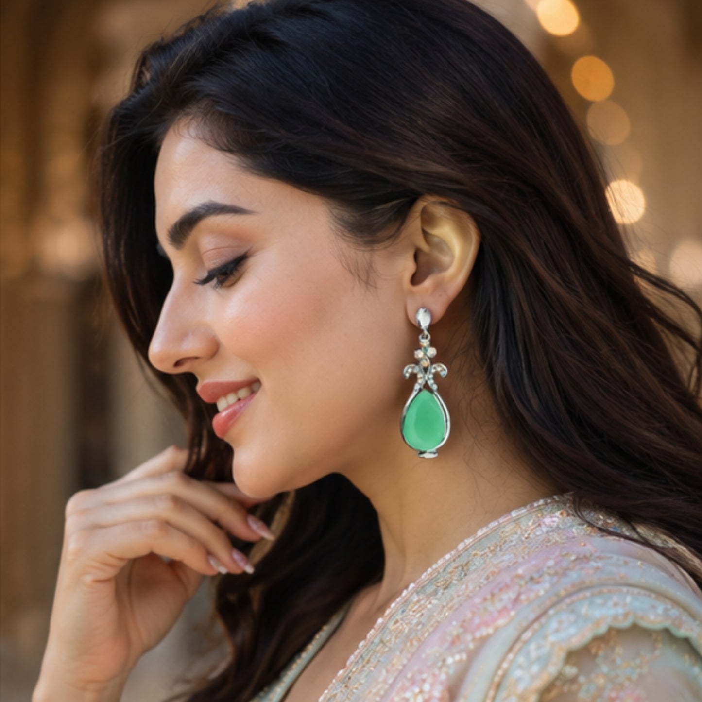 Candy Pastel Cushion Cut Crystal Studs