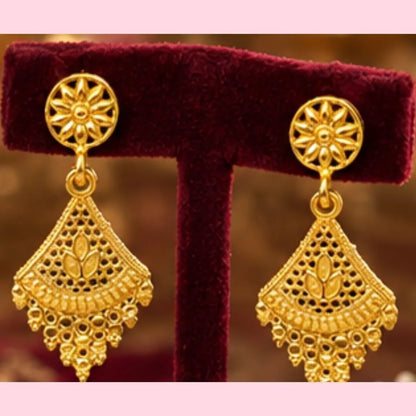 Gold Filigree Double Necklace Set