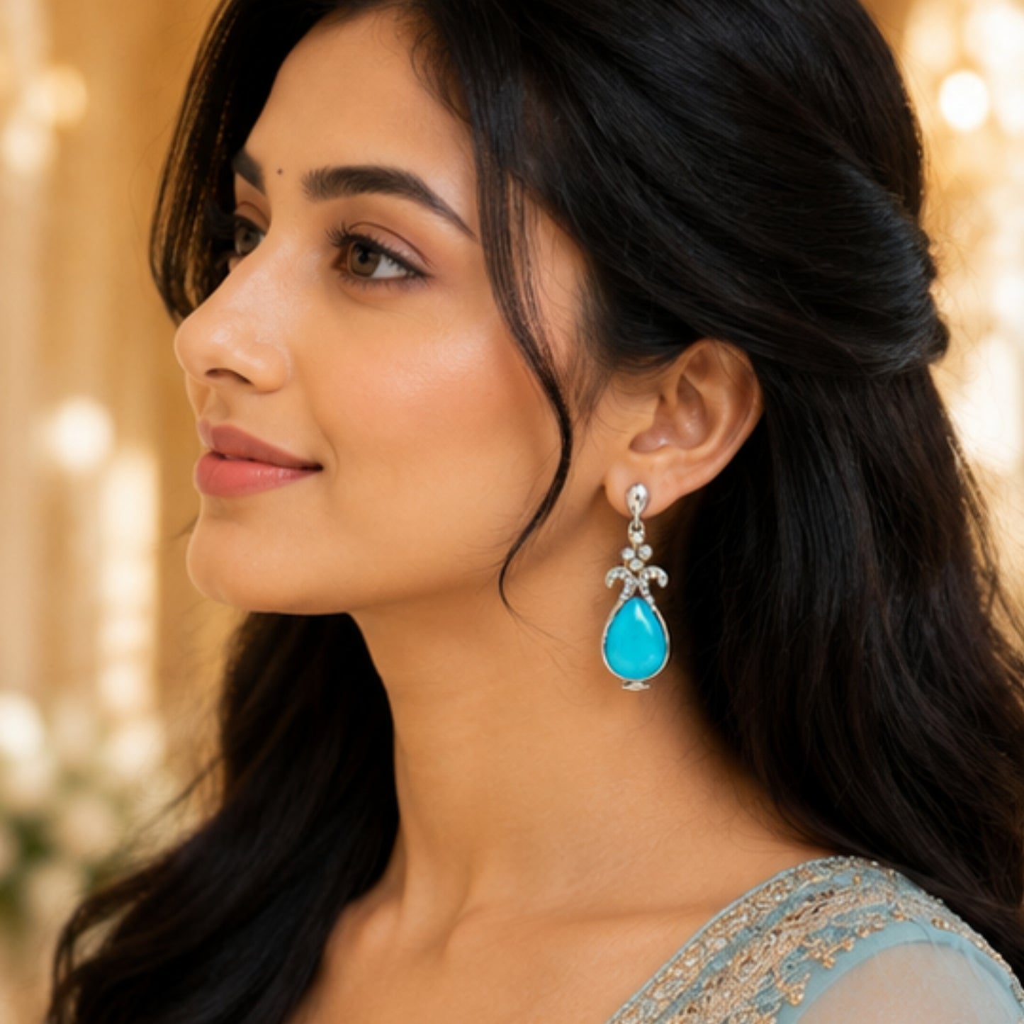 Candy Pastel Cushion Cut Crystal Studs