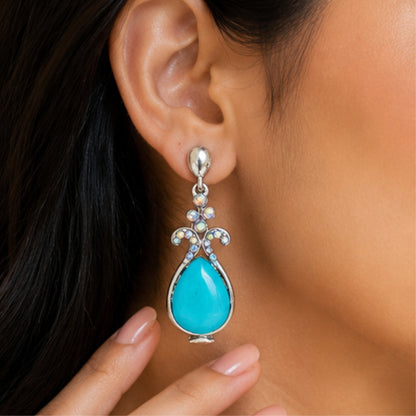 Candy Pastel Cushion Cut Crystal Studs
