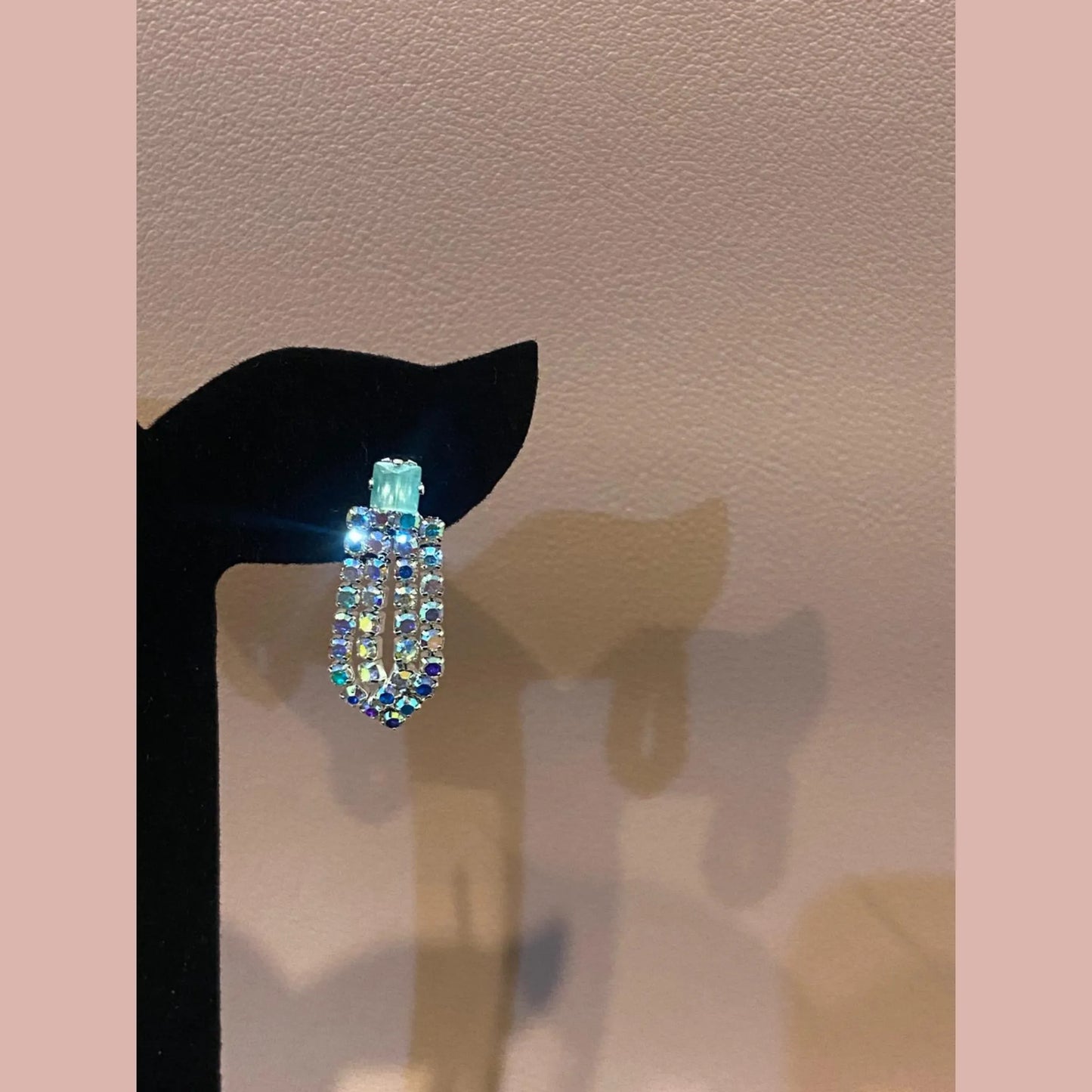 Pastel Sparkle Choker Set with Matching Earrings