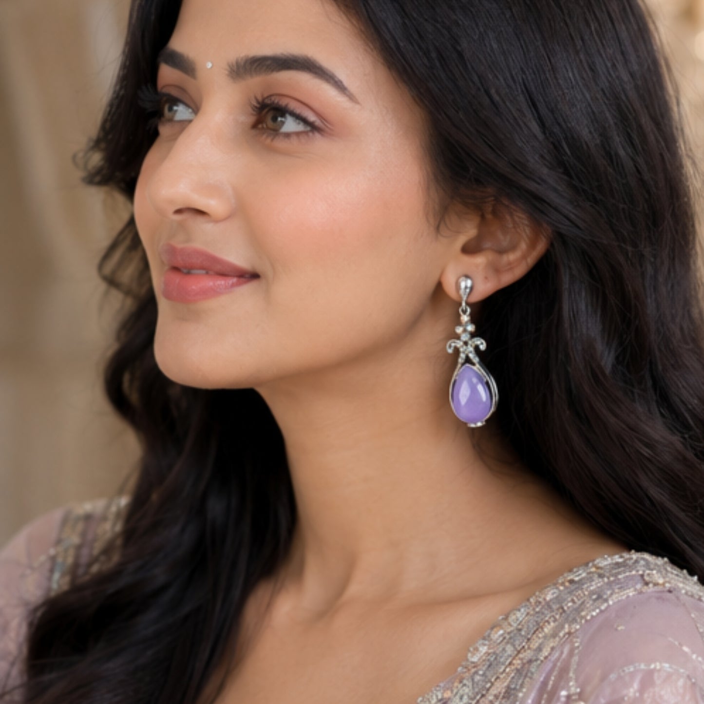 Candy Pastel Cushion Cut Crystal Studs
