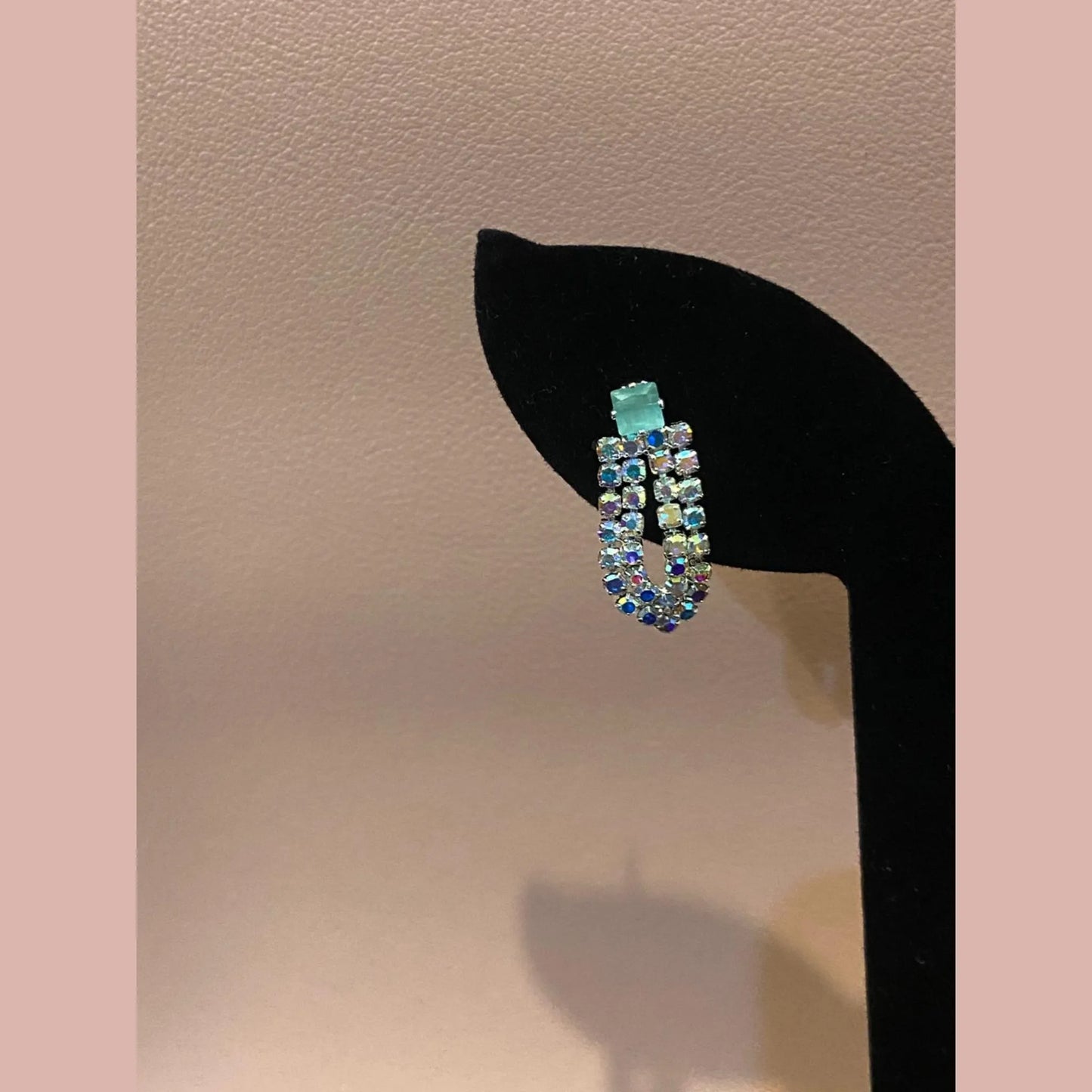 Pastel Sparkle Choker Set with Matching Earrings