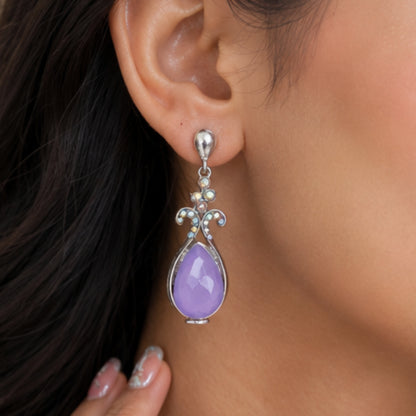 Candy Pastel Cushion Cut Crystal Studs