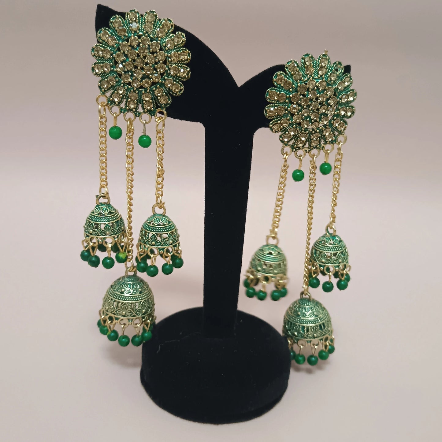 Ghunghroo Long Jhumka Earrings – Traditional Statement Party Wear