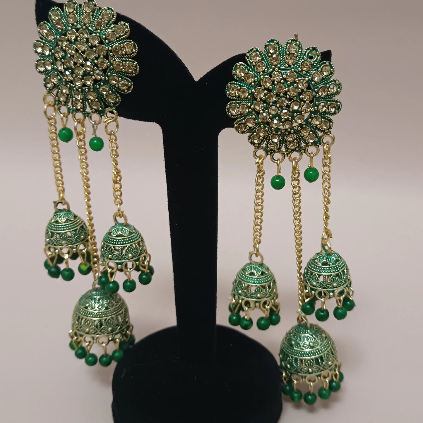 Ghunghroo Long Jhumka Earrings – Traditional Statement Party Wear