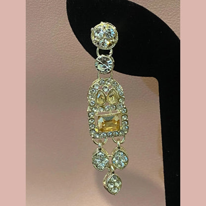 Royal Champagne Glow Necklace Set with Earrings & Maang Tikka