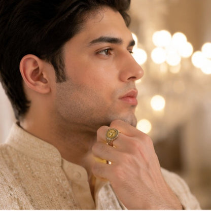 Traditional Men's Statement Ring
