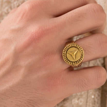 Traditional Men's Statement Ring