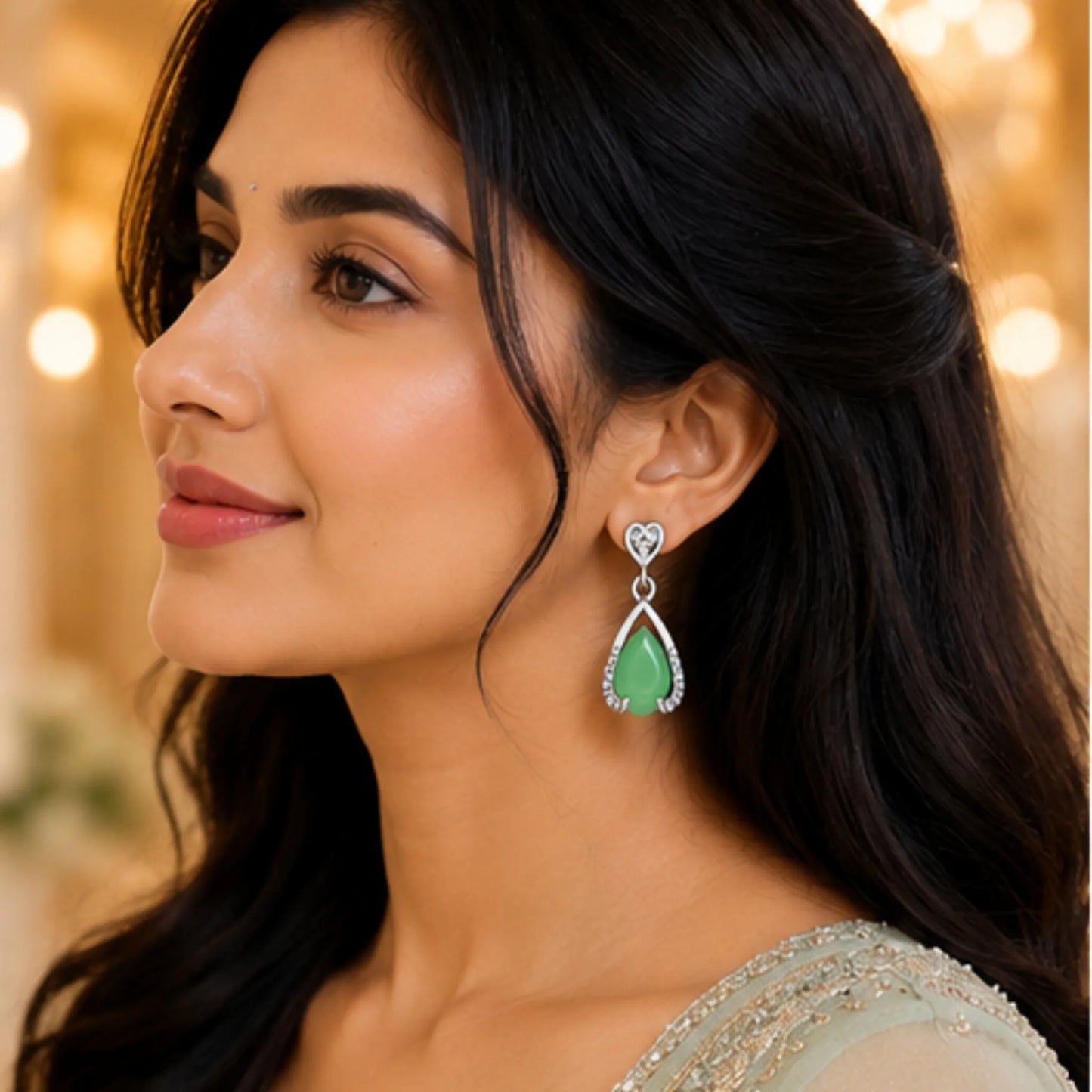 Candy Pastel Octagon Crystal Studs with Beaded Gold Halo