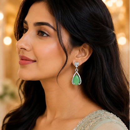 Candy Pastel Octagon Crystal Studs with Beaded Gold Halo