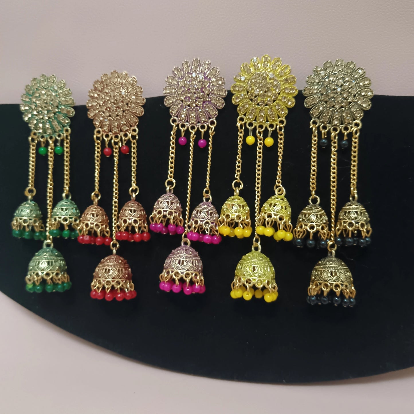 Ghunghroo Long Jhumka Earrings – Traditional Statement Party Wear