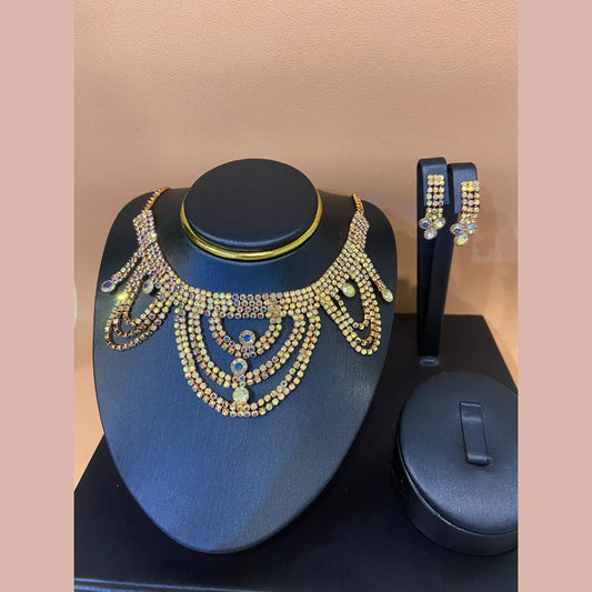 Elegant Sparkle Choker Set