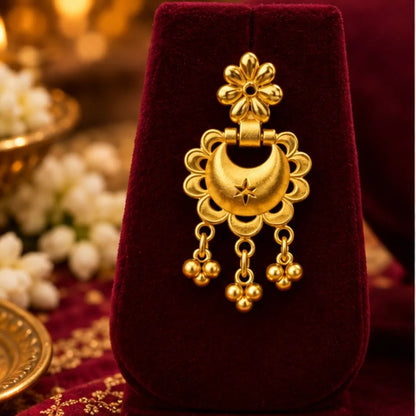 Gold Floral Filigree Choker Necklace Set