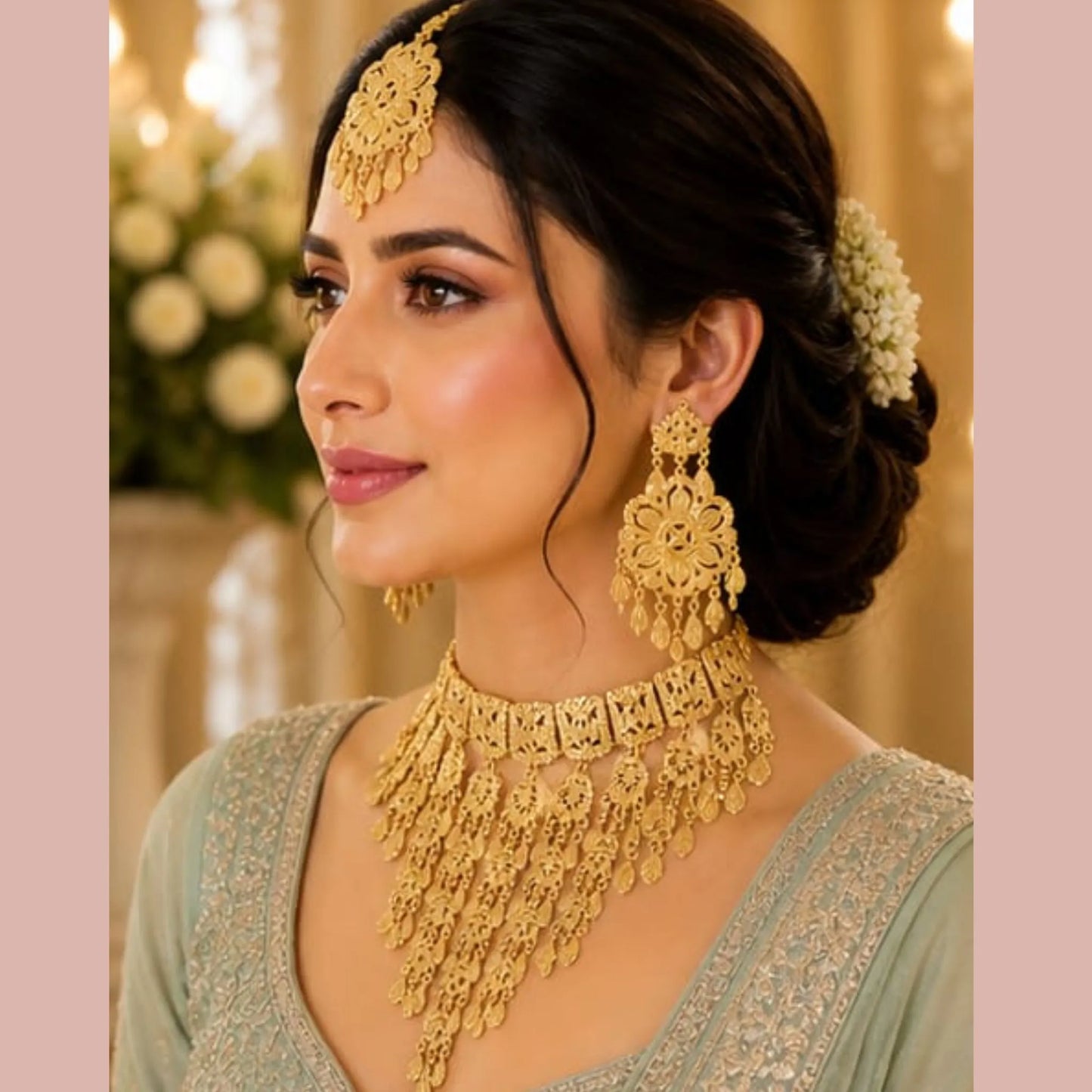 Golden Royal Filigree Bridal Set