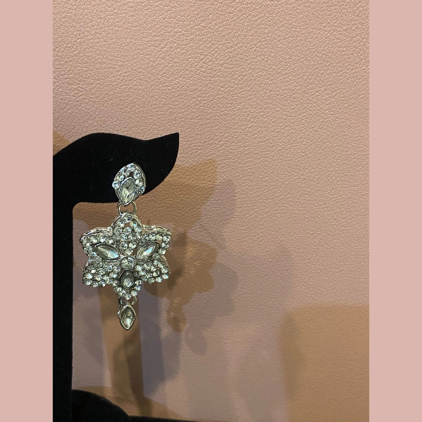 Heavy chain necklace with Star shaped earrings & maang tikka