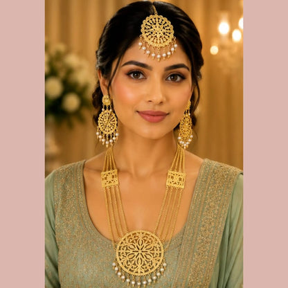 Golden Rani Haar Heritage Jewelry Set
