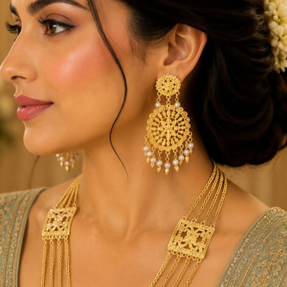 Golden Rani Haar Heritage Jewelry Set