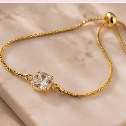 Kids' Gold Star Jewellery Gift Set – Star Bangle, Crystal Pendant Necklace & Adjustable Bracelet
