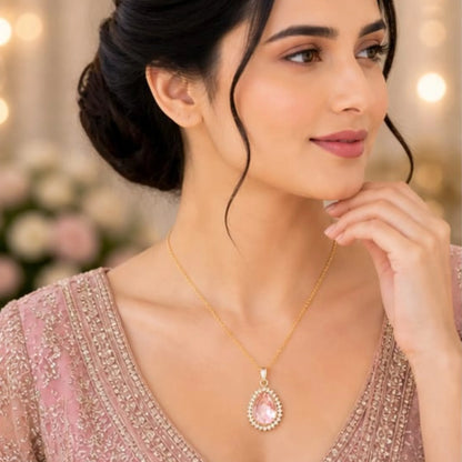 Majestic Solitaire Gemstone Pendant Necklace