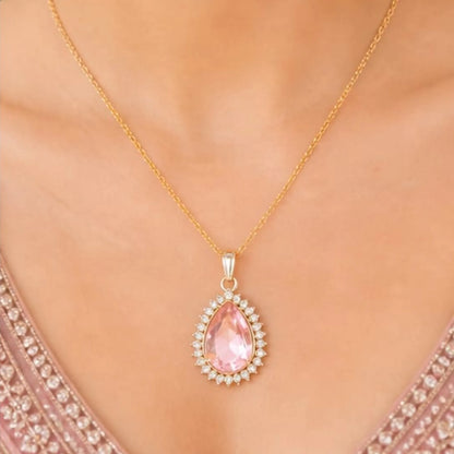 Majestic Solitaire Gemstone Pendant Necklace