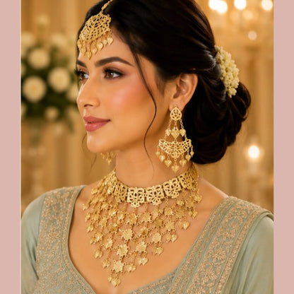 Golden Floral Lattice Heritage Set