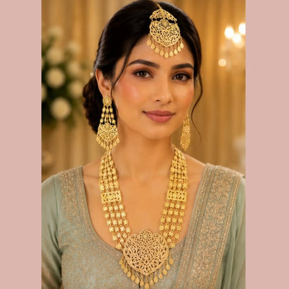 Majestic Gold Heritage Haar Set with Royal Paasa