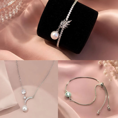Kids' Silver Pearl Jewellery Gift Set