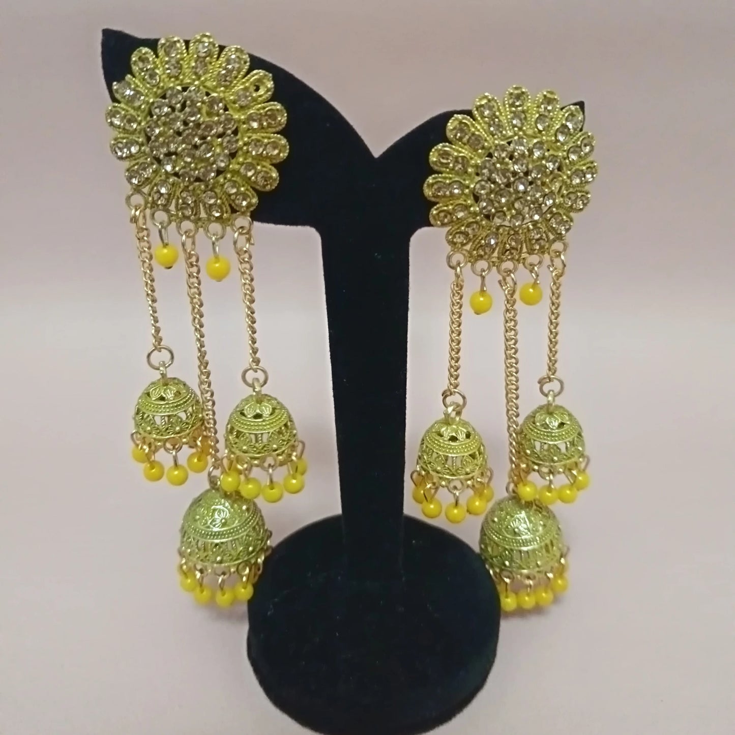 Ghunghroo Long Jhumka Earrings – Traditional Statement Party Wear