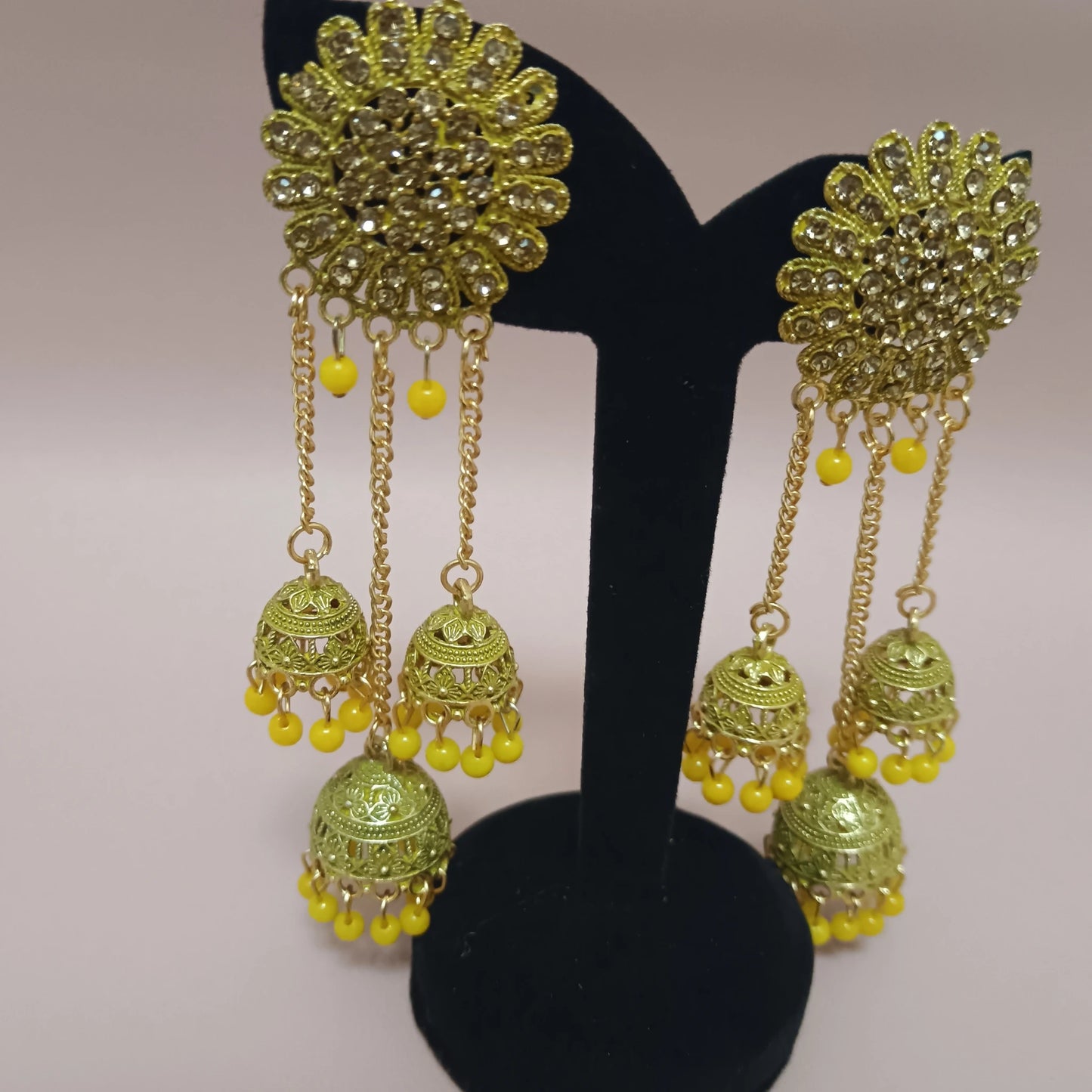 Ghunghroo Long Jhumka Earrings – Traditional Statement Party Wear