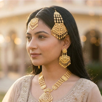 Traditional Gold Tone Bridal Jewellery Set