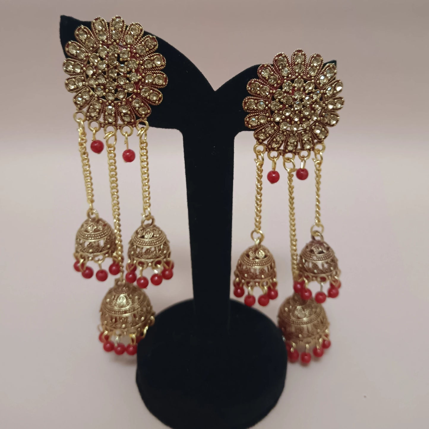 Ghunghroo Long Jhumka Earrings – Traditional Statement Party Wear