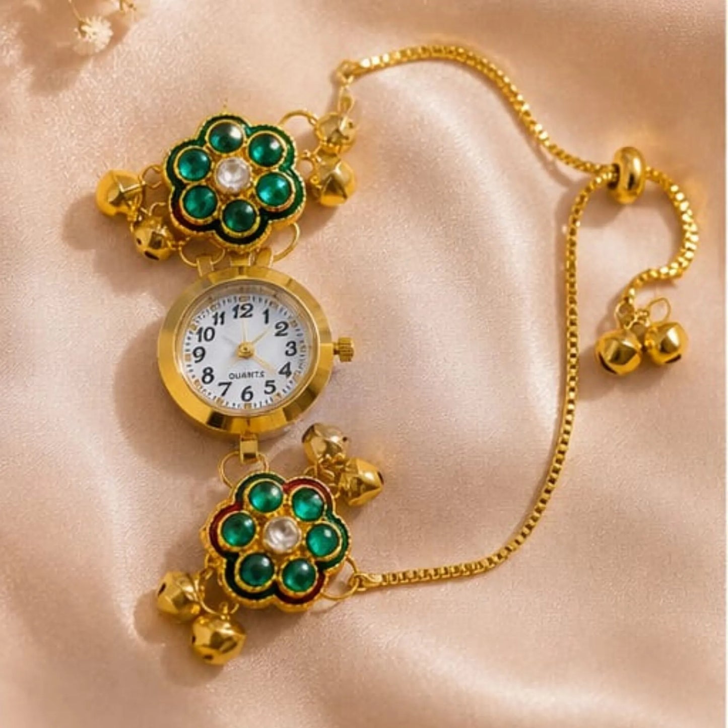 Turquoise Floral Bracelet Watch for Women