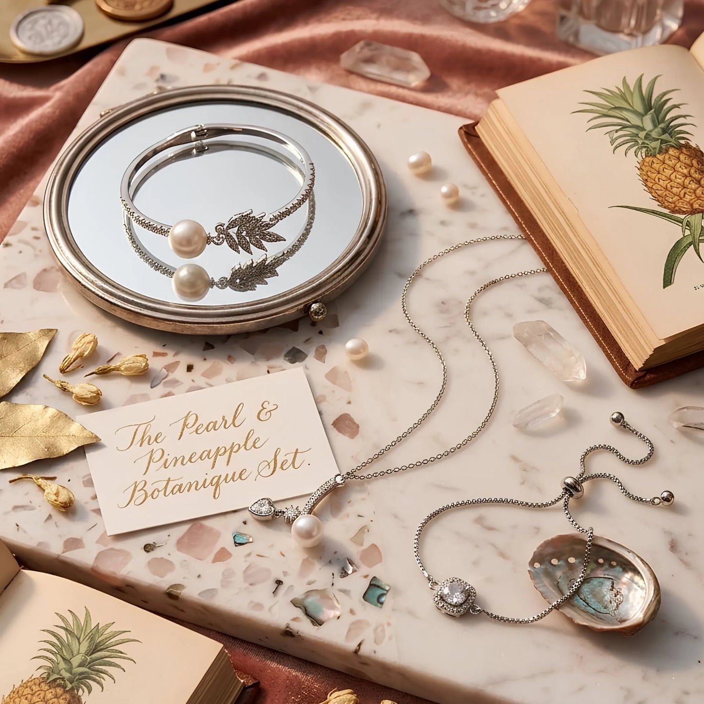 Kids' Silver Pearl Jewellery Gift Set