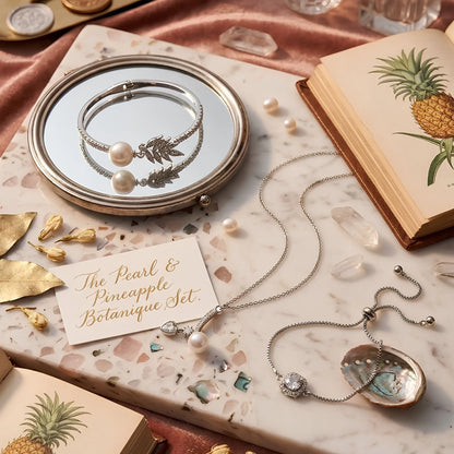 Kids' Silver Pearl Jewellery Gift Set