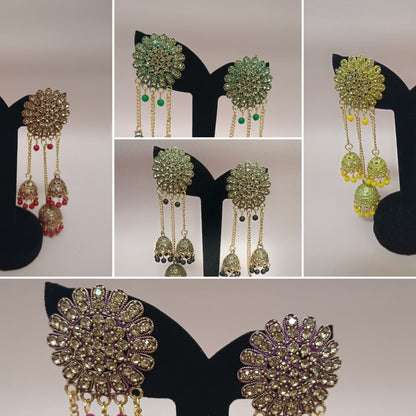 Ghunghroo Long Jhumka Earrings – Traditional Statement Party Wear